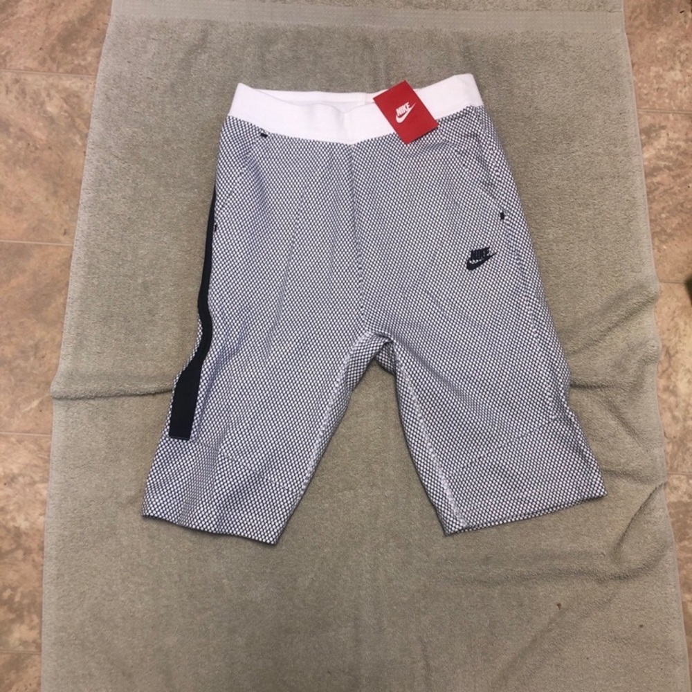 Nike Kids' Black and White Patterned Shorts
